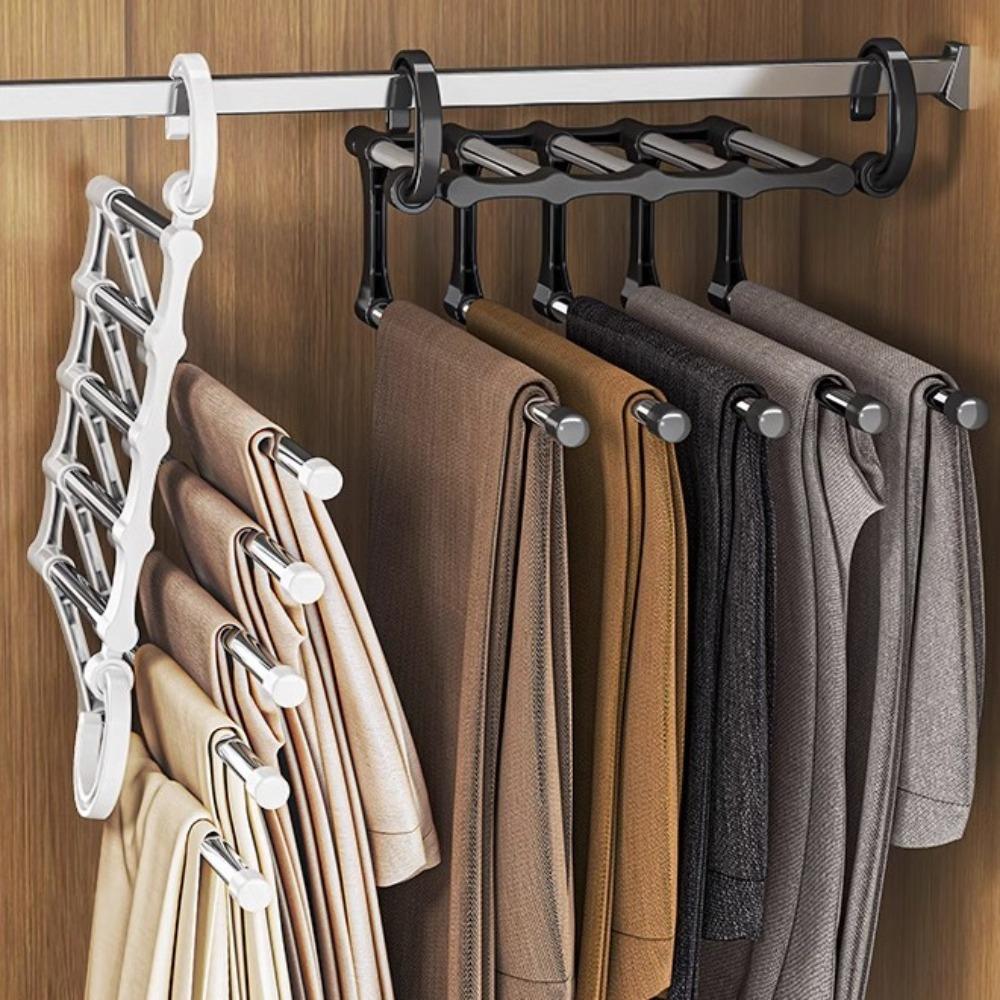 Stainless Steel Pants Hanger Closet Trouser Racks for Pants Jeans Leggings Trousers Skirts