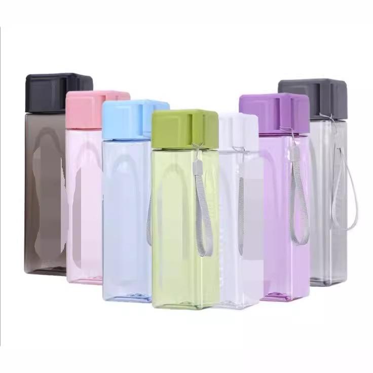 Universal Portable Sports Water Cup - Simple Square Design for Milk Tea, Kids, Students, and Gifts
