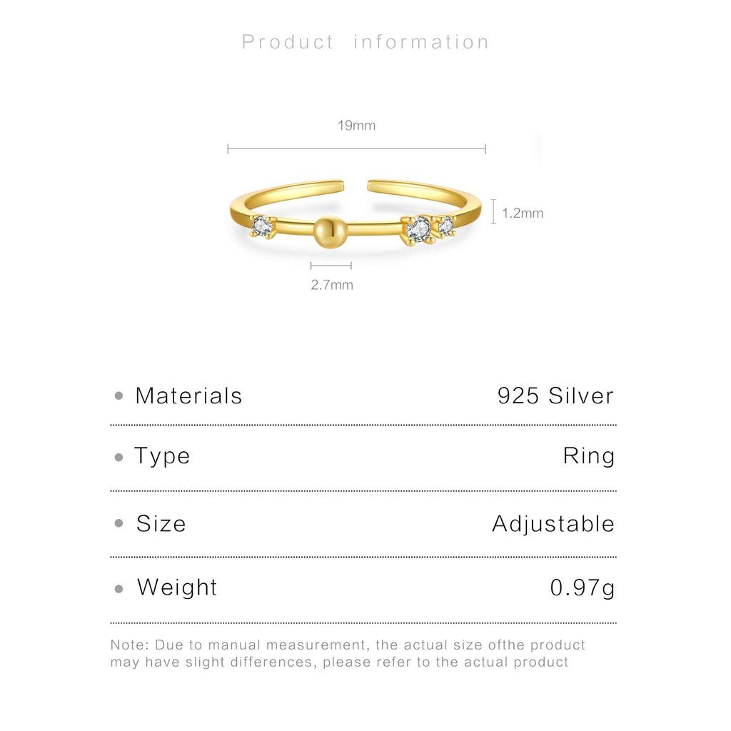 ANDYWEN Кольцо из стерлингового серебра 925 пробы с регулируемым открытием и регулируемым кольцом для женщин, модные рок-ювелирные изделия