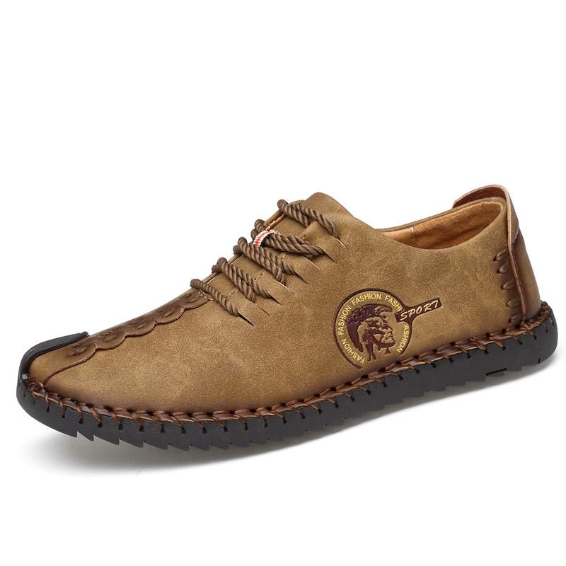 Мужские большие размеры 38-47, резиновая мягкая подошва, нескользящие, износостойкие мокасины ручной работы, обувь для вождения автомобиля