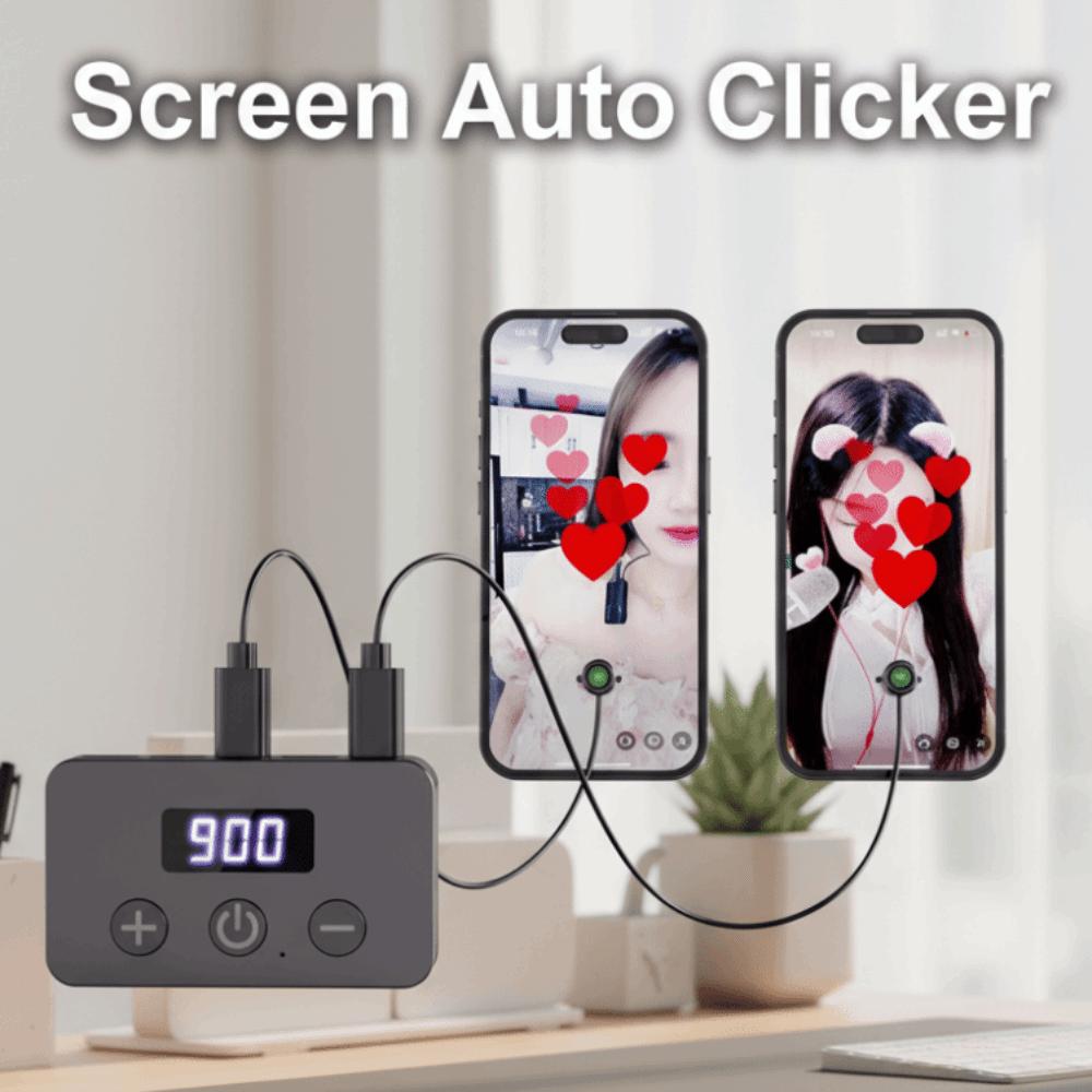 Rechargeable Screen Auto Clicker Multiple Clickheads Auto Like Tap Device Video Live Streaming