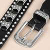 Punk Men And Women Belt Belt Rivet Metal Buckle Spice Girl Style Jeans With Tide