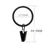 10PCS Curtain  Hanging Clips Metal Clip Rustproof Curtain Rods Holders Hangers Split Curtain Rings Buckles Eyelets Grommet Bra