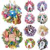 2025 New Easter Bunny Wreath Door Garland Pendant Garland Decoration Happy Bunny Home Party Creative Garland Easter Decor