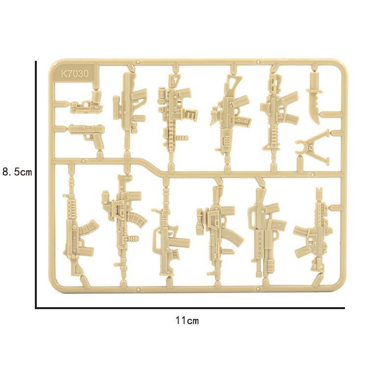 World War Ii Building Block Doll Military Toy Accessories Parachute Weapon Piece Equipment