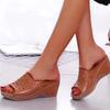 Fashion Women Shoes Sandals Summer Outdoor Walking Shoes Slip On Sandals Ladies Wedge Women's Shoes Retro Woman Slippers Footwear Female