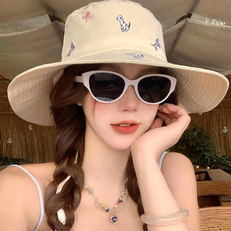 Панама шляпа для девочек красочная вышитая повседневная кепка для спорта, тренажерного зала, горного кемпинга, шляпа от солнца для улицы