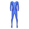 Mens Smooth Solid Color Long Sleeve Round Neck Bodystocking Nightwear Bodysuit