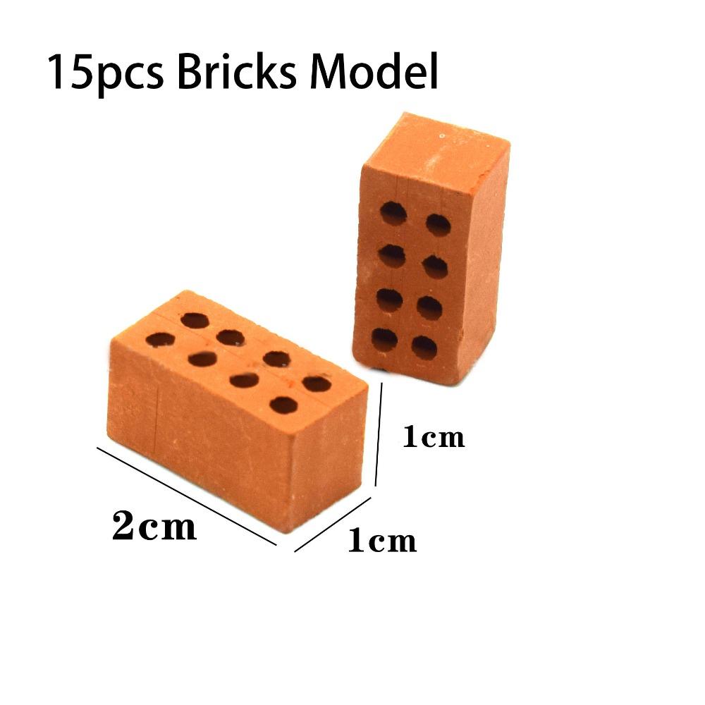 Durable Real Mini Bricks Model Small Simulation Mini Brick Model  Dollhouse Accessories