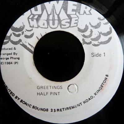 7-дюймовая пластинка HALF PINT - Greetings NONE Power House Jamaica Регги, Ска и Даб Б/У