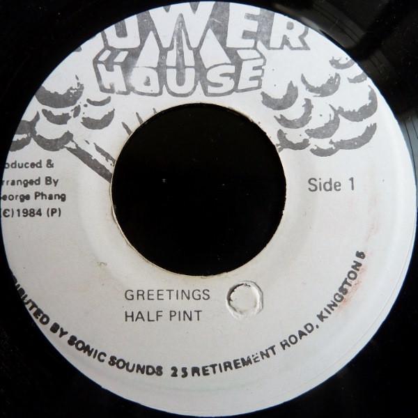 7-дюймовая пластинка HALF PINT - Greetings NONE Power House Jamaica Регги, Ска и Даб Б/У