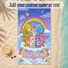 Beach TowelCare Bears Custom Name Text Personalized Soft Towel for Beach Pool Indoor Home Decor Gift