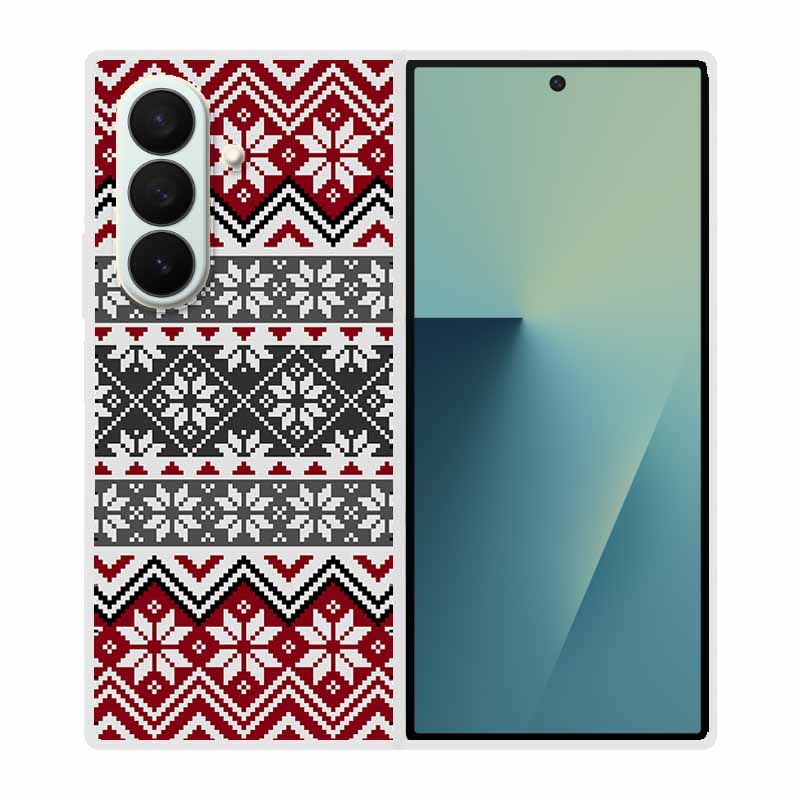 Phone Case For Samsung Galaxy Z Fold7Fold 7 Hard Plastic Flip Capa Coque Protective Clear Transparent Edge Shield Cover Casing
