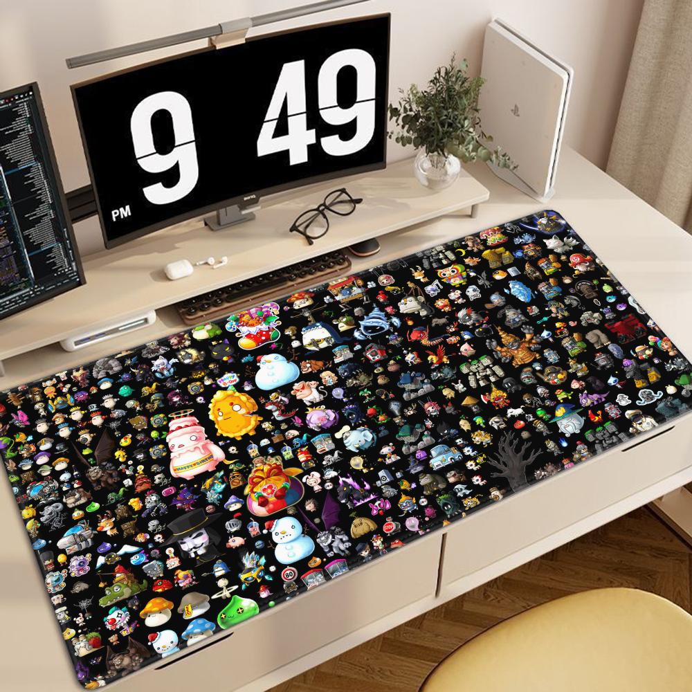 900×400 Game Maplestory Mousepad Gaming Office Desk Pads Large For Computer Non-slip Lockedge Mouse Pad