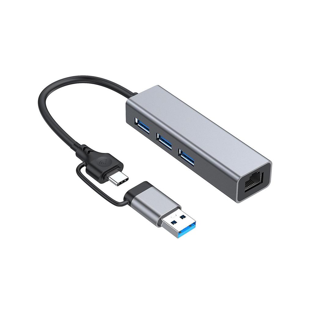 Адаптер TYPE-C/USB к Gigabit 10/100/1000M Сетевая карта, без драйверов, порт Type-C к RJ45