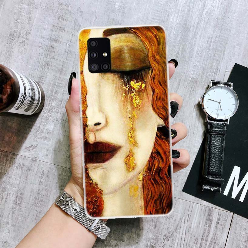 Чехол для телефона Kiss от Густава Климта с рисунком для Samsung Galaxy A50 A70 A40 A30 A20S A10 Note 20 Ultra 10 Lite 9 8 A6 A8 Plus A7 A9 + C