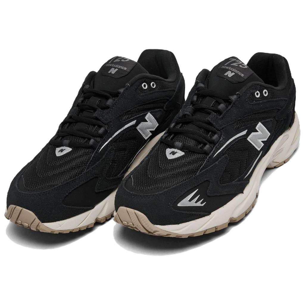 New Balance 725 Черные Металлические Серебристые Мужские Кроссовки Ангора ML725BB