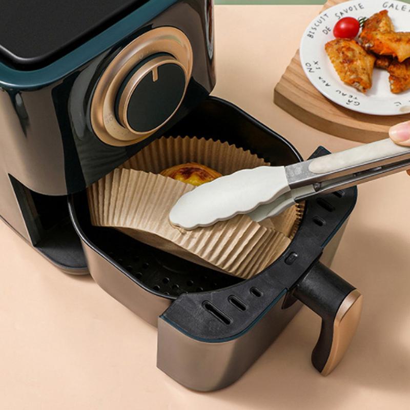 50X одноразовый бумажный коврик для фритюрницы с антипригарным покрытием для выпечки, жарки, маслостойкий