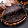 BULLCAPTAIN 100% Genuine Leather Men's Shoulder Bag Messenger Bags Business Men's High Quality Bag
