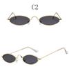 Round Oval Sunglasses Sexy Colorful Unisex Vintage Men Women Famous Brand Designer Fashion Driving Fishing Small Frame Sunshade