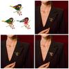 Elegant Sturdy Alloy Sparrow Brooch with Rhinestones Detailing Ornament for Fashionable Women and Special Occasions