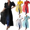 (Qunide) Womens Casual Shirt Dress Asymmetrical High Low Top Short Sleeve Bodycon Ruffle Tunic Blouse Shirt Tops Dresses