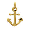 [N6992] - Позолоченный кулон «Морской якорь» - 15x12 мм