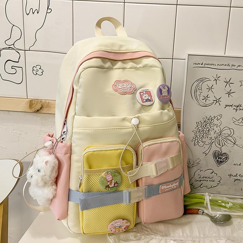 Новые школьные ранцы для девочек начальной школы с ярким внешним видом и для учеников средней школы с несколькими рюкзаками