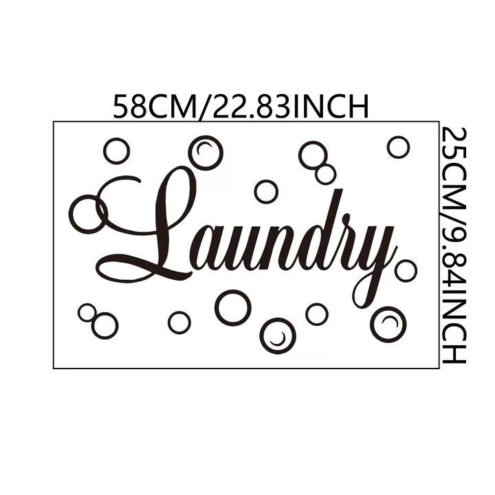 Yy582 Персонализированная и креативная наклейка на стену в виде пузырей с английским алфавитом, декоративная наклейка на стену для прачечной, большое количество можно обсудить