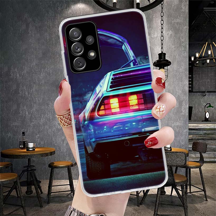 Back To The Future Time Machine Soft Phone Case For Samsung Galaxy A13 A14 A15 A16 A17 A53 A54 A55 A56 A57 A33 A34 A35 A36 A37 A