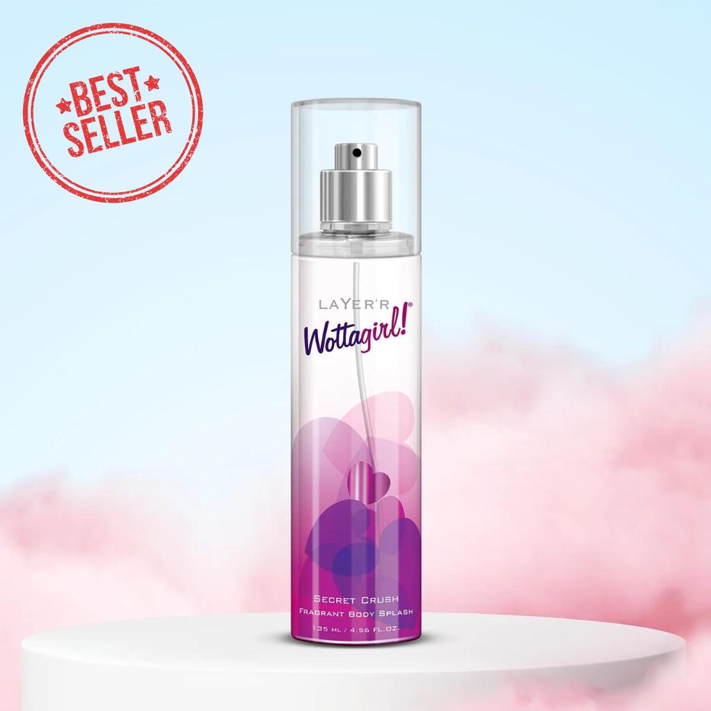 Layer'r Wottagirl Secret Crush Ароматный спрей для тела, 135 мл (Упаковка из 2 шт.)