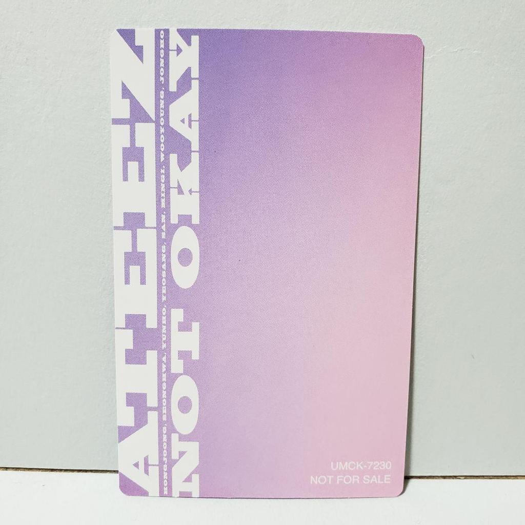 [Б/У] ATEEZ NOT OKAY First Limited Edition A Trading Card Wooyoung ver.