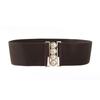 Vintage Metal Elastic Stretch Buckle Wide Waist Belt Waistband