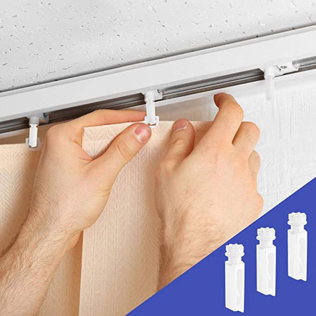 Упаковка из 10 вертикальных жалюзи с белыми стержнями для легкой фиксации жалюзи