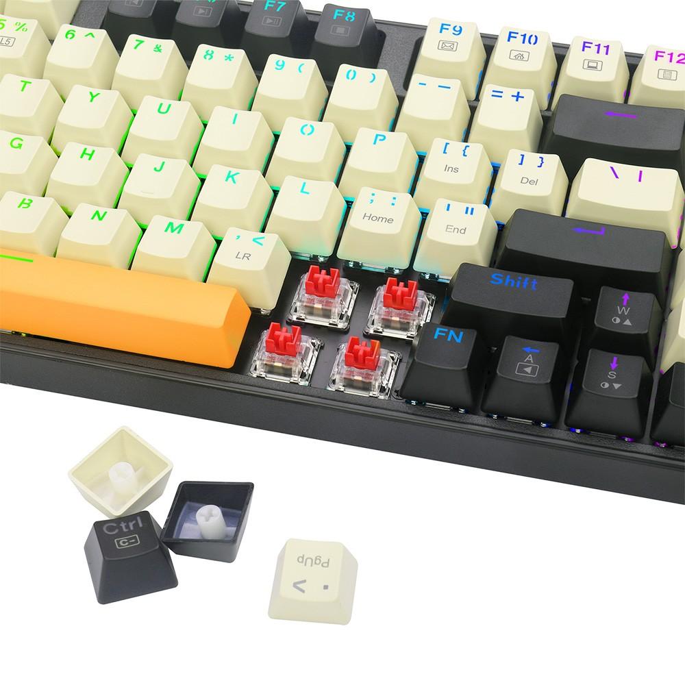 Redragon K636CLO-RGB Kitava 94-клавишная с RGB-подсветкой NumPad Механическая клавиатура Красный переключатель Раскладка США - черный