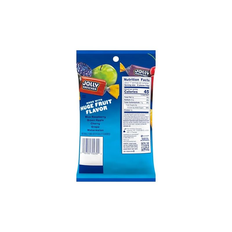 Jolly Rancher Fruit Peg Bag - Assorted, 7 oz - 1 Bag