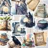 1 Набор Акварельные Хэллоуинские Украшения Вампир Книги Наклейки DIY Скрапбукинг Дневник Проект Украшение Винтаж Журнал