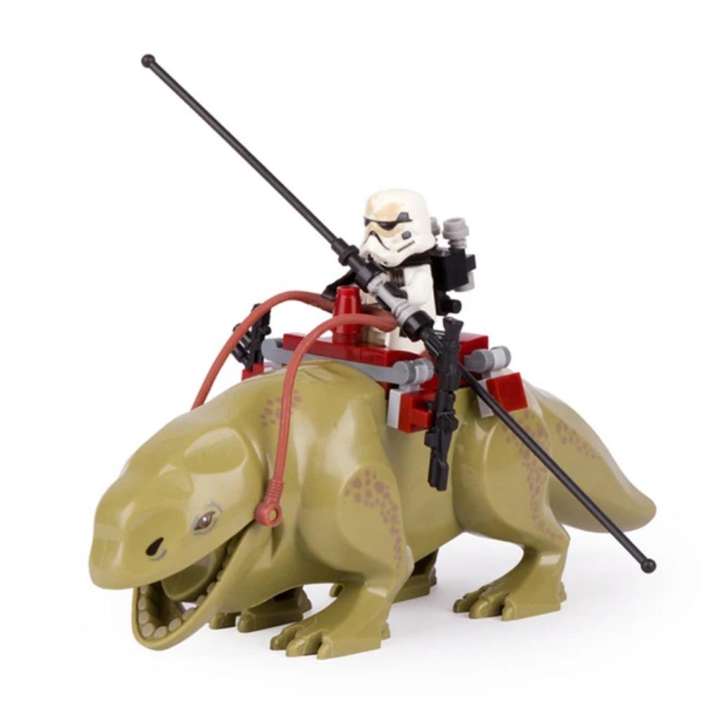 Серия фильмов Звездные войны Смауг Тролль Дьюбэк Ранкор Джабба Большой размер Кирпичики Строительство Аниме Фигурки Игрушки для детей Подарок