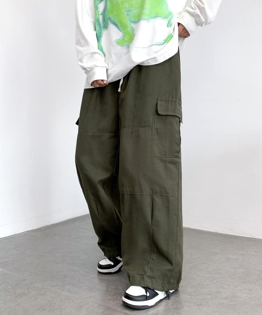 Eternal Cycle Cargo Pants Wide Cargo Wide Pants Cargo Easy Pants Military Balloon Silhouette Loose Wide Pants Loose Silhouette [eternal Cycle] Men's