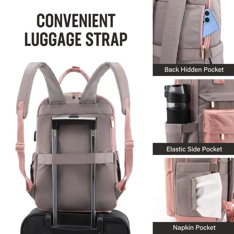 2026 Designer Large Capacity Laptop Backpack Fashion Travel Daypack for Women Men Waterproof USB Charging College Work Bag