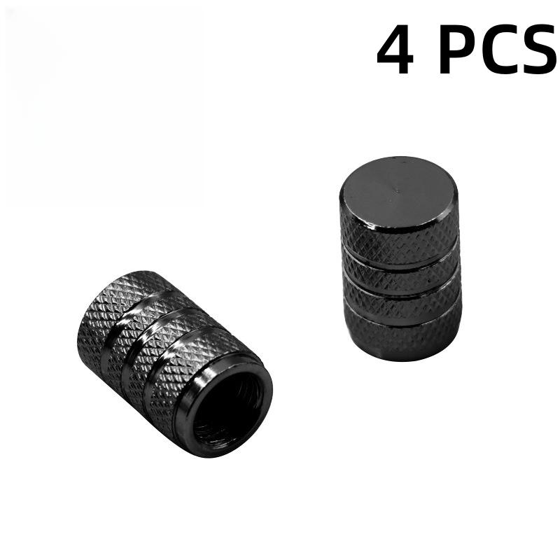 4 шт. колпачка для вентиля автомобильной шины, колпачок для вентиля шины с насечкой, алюминиевый шток колеса шины, колпачок для воздушного клапана автомобиля, универсальные аксессуары