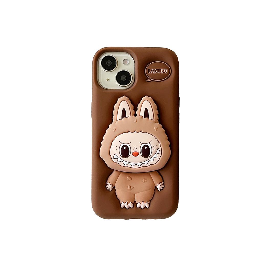 1Pc Kawaii Labubu Phone Case Holder Anti Slip Anti Fall Protective Cover Cute Cartoon Suitable for Iphone15promax Iphone13pro 14pro