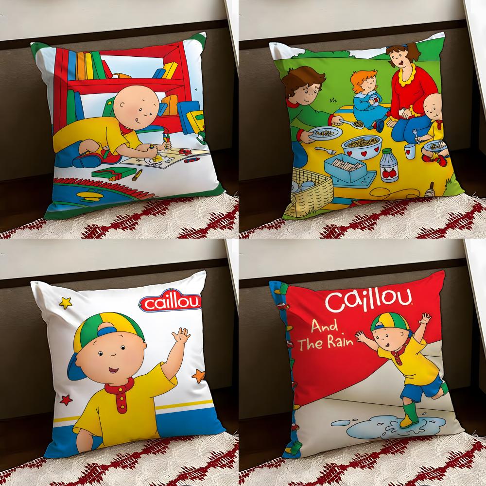 Anime CCaillou Cushion Cover Reversible Soft Durable Pillow Cover Home Car MultiScene Use for Daily Comfort