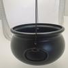 2Pcs Halloween Candy Bucket Large Witch Cauldron Black Plastic Kettle Halloween Pot Snack Container for Party Favors Cosplay Events