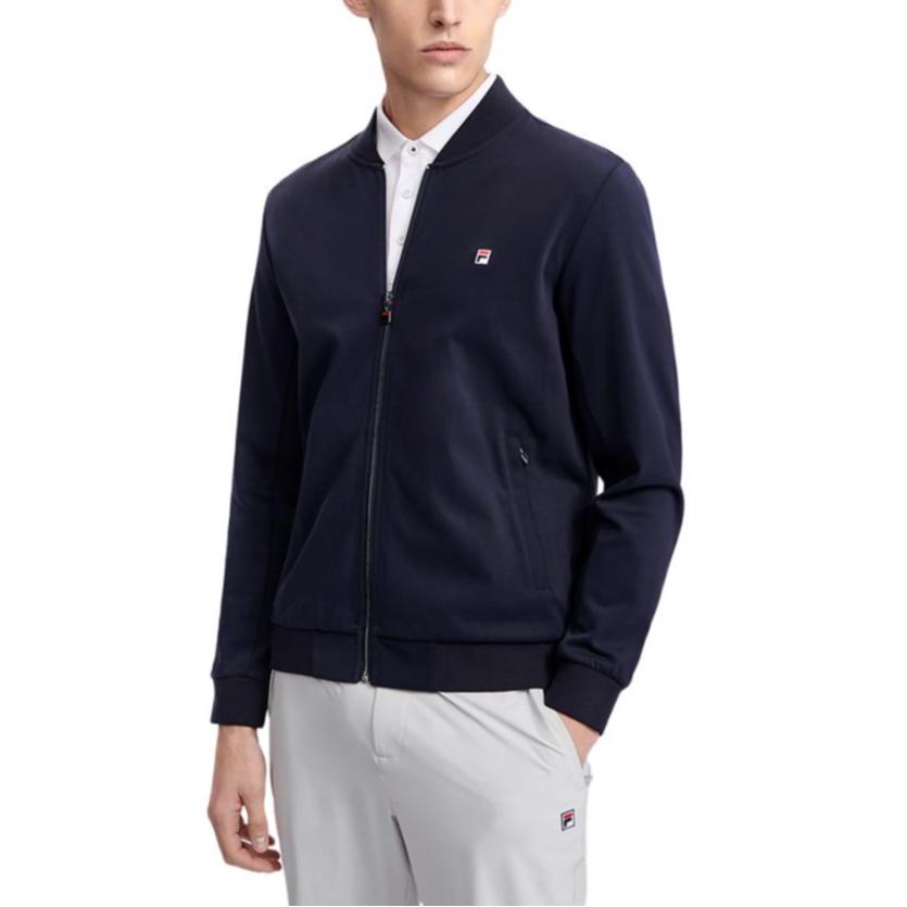 Fila Базовая Минималистичная Рабочая Куртка с Воротником-стойкой Business Casual Мужские куртки Легендарно-Синяя F11M321501FNV