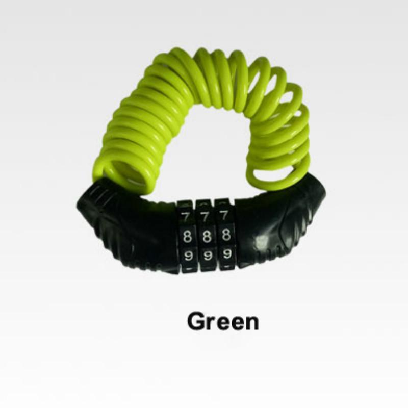 Аксессуары для велосипеда Прочный замок на шлем Цепь 4-значный пароль Комбинация Портативный велосипед Мотоцикл Противоугонный трос Lockstitch