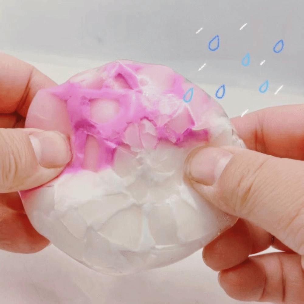 Gradient Colors Rainbow Crispy Balls Soft Decompression Pinch Toy Office Home Relaxation
