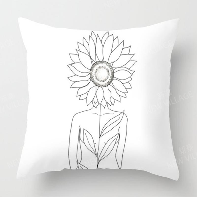 Скандинавский Осенний Декор Дома Осенняя Наволочка для Подушки Чехол на Подушку Дивана Современный 45X45см 45*45 50X50 60X60см 40*40см 35X35 Моранди