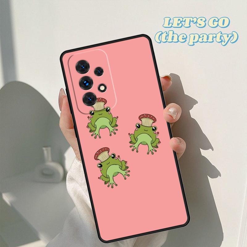 Гриб лягушка Мультяшный чехол для телефона Для Samsung Galaxy A42 A31 A40 A51 A71 A32 A80 A91 A52 A72 A73 A20e A21S A50 A70 A11 A12 Чехол