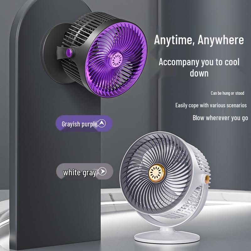 5-Speed Vertical Electric Fan for Home, Office, or Camping - Wall-Mounted & Ceiling Compatible